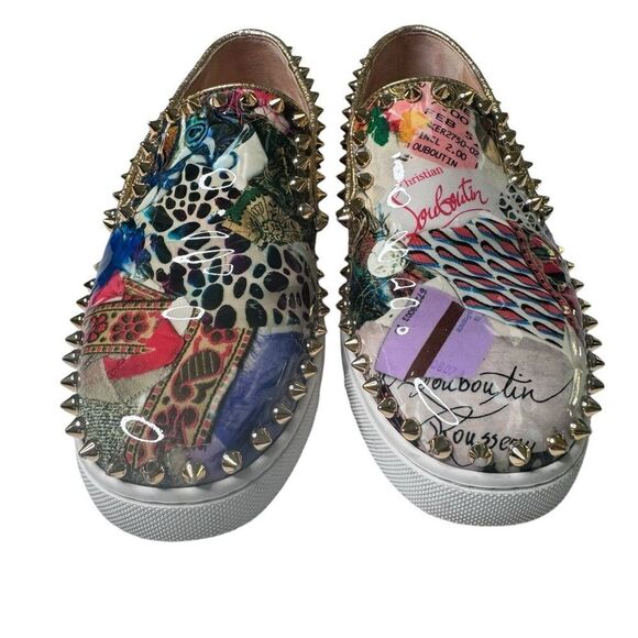 Christian Louboutin Studded Slip On Loafers (35) - Picture 2 of 10